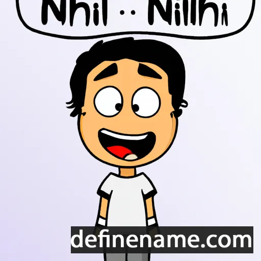 cartoon of the name Nihal