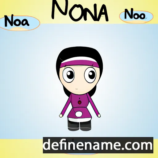 cartoon of the name Nona