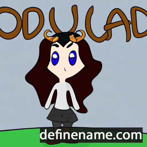 Oddrún cartoon