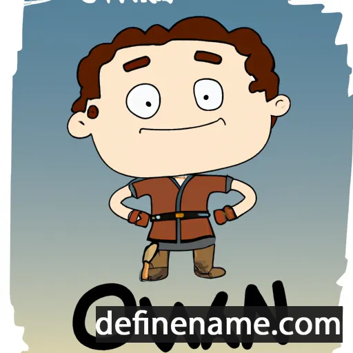 Owain cartoon