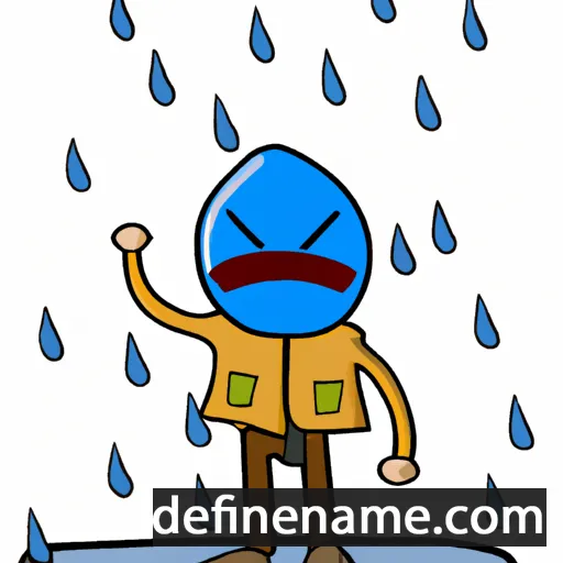 cartoon of the name Rain