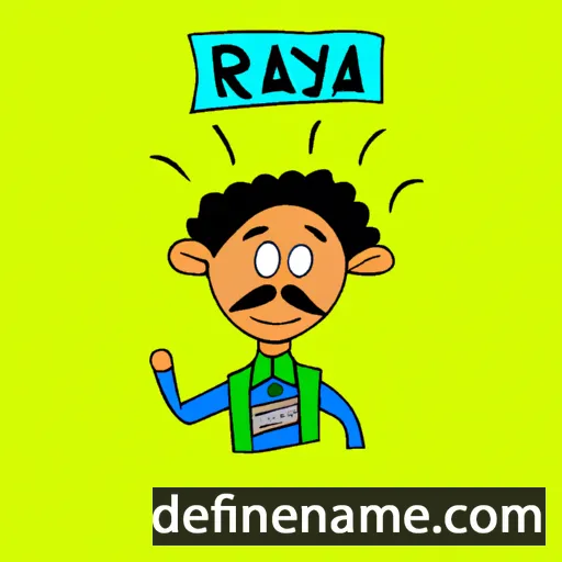 cartoon of the name Raja