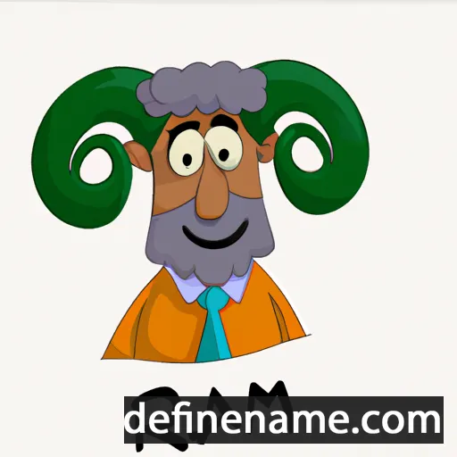 cartoon of the name Ram