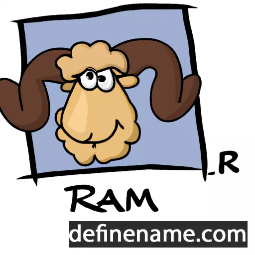 cartoon of the name Ram