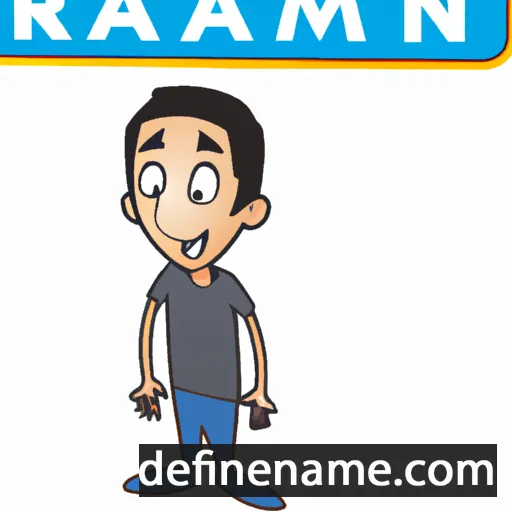 cartoon of the name Raman