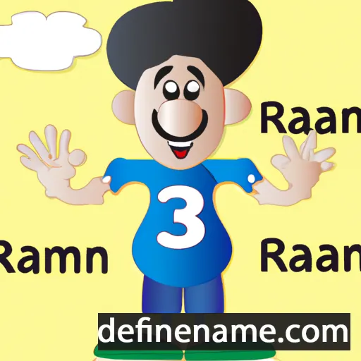 cartoon of the name Raman