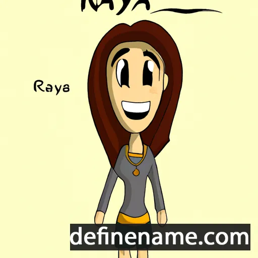 cartoon of the name Rayna