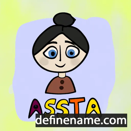 Ásta cartoon