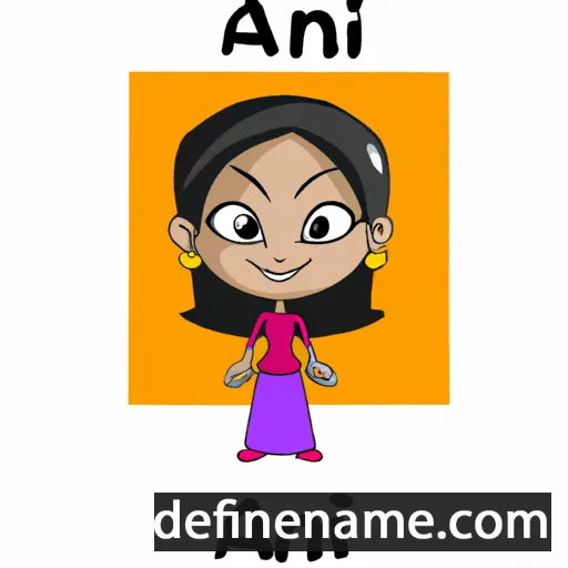 Anjali cartoon