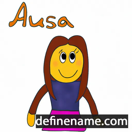 Anuša cartoon