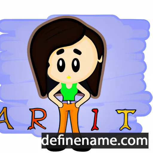 cartoon of the name Ari