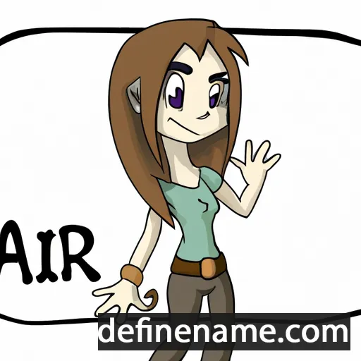 cartoon of the name Ari