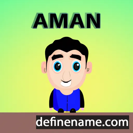 cartoon of the name Arman