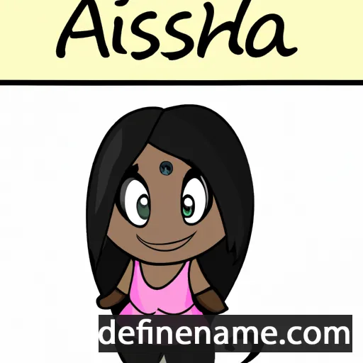 cartoon of the name Asha