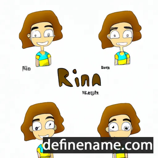 cartoon of the name Rina