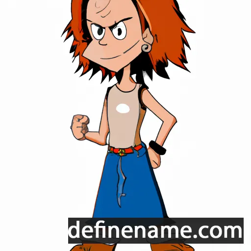 cartoon of the name Rina