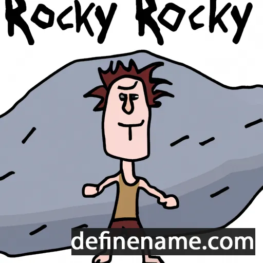 Rocky cartoon