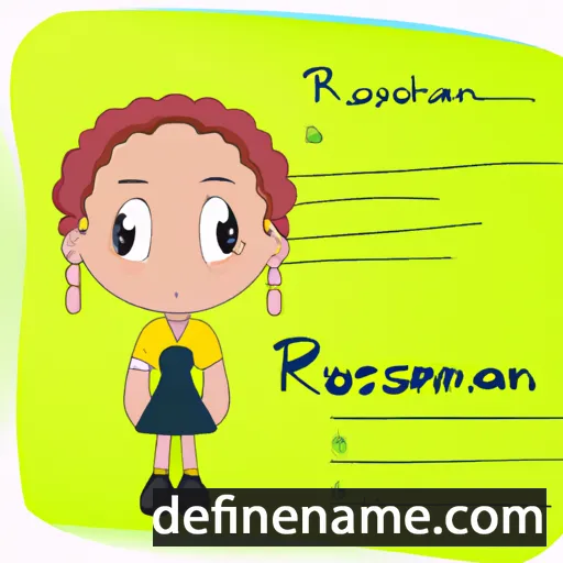 Rosannah cartoon