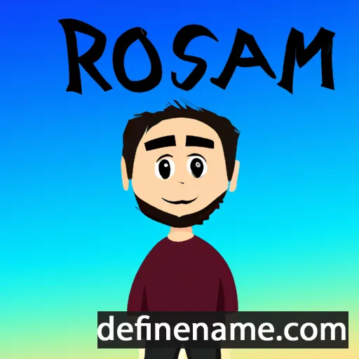 Rostam cartoon