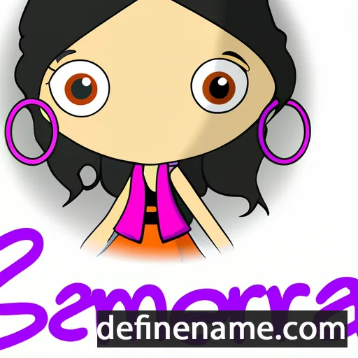 cartoon of the name Sameera