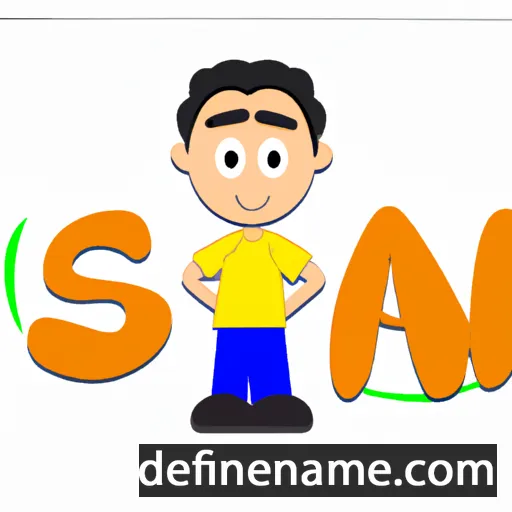 cartoon of the name Sani