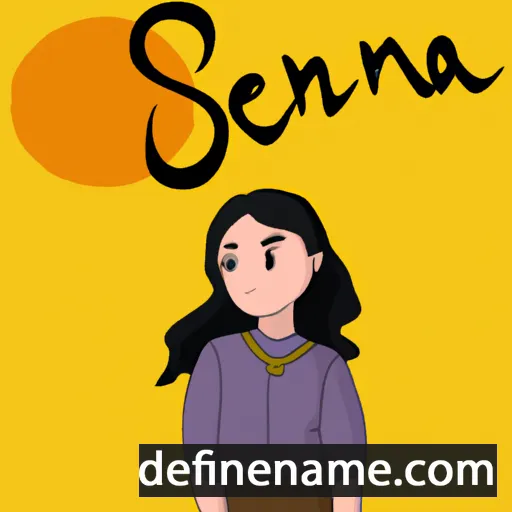 Senja cartoon