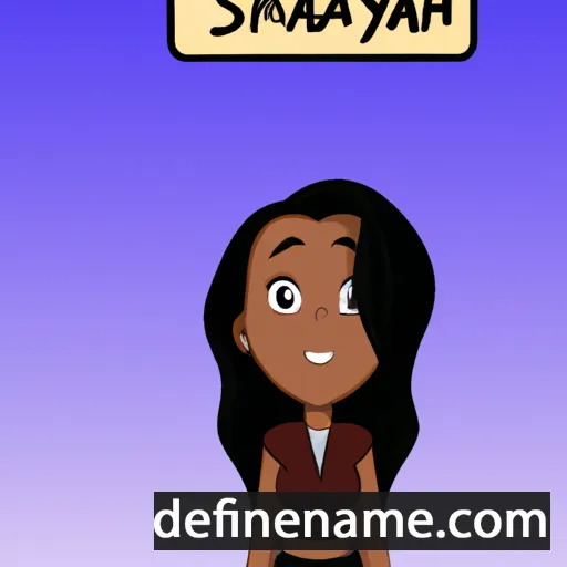 Shaynah cartoon