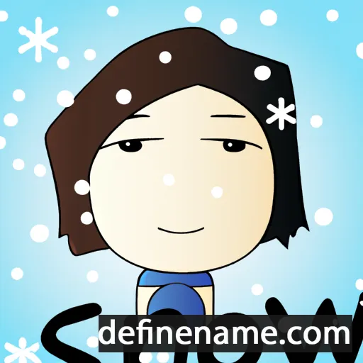 Snow cartoon