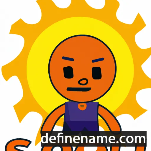 cartoon of the name Sol