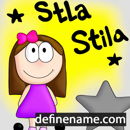 cartoon of the name Stella