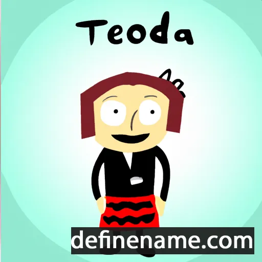 Teodozja cartoon