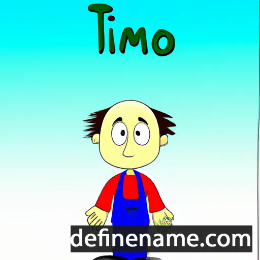 cartoon of the name Timo