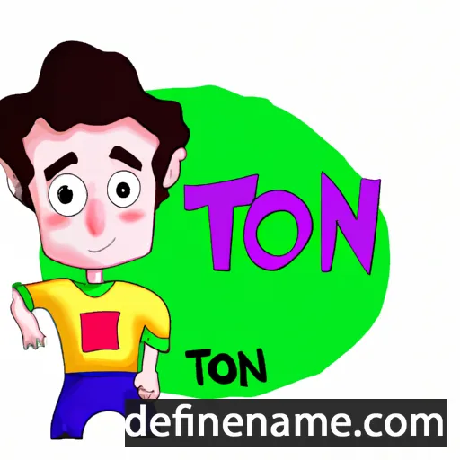 Tóni cartoon