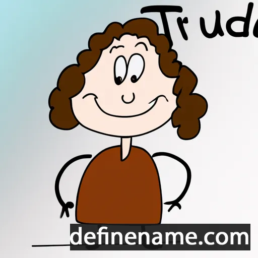 Traudl cartoon