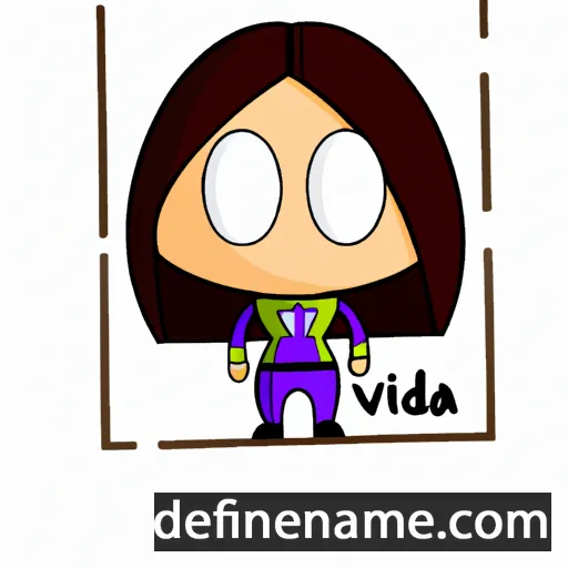 cartoon of the name Vida