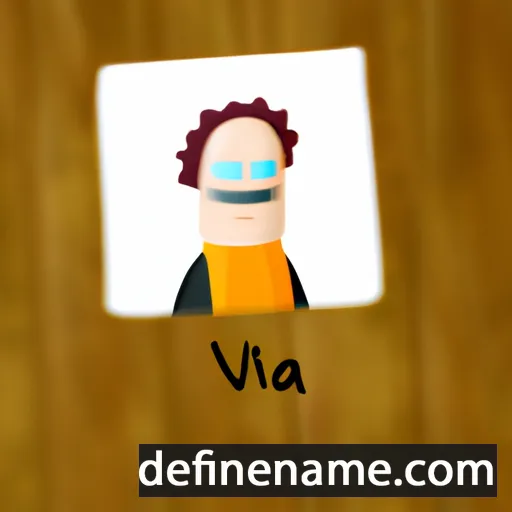 cartoon of the name Vida