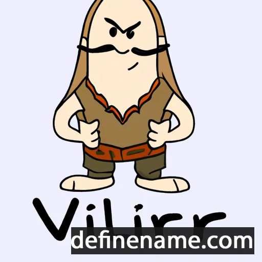 cartoon of the name Viljar