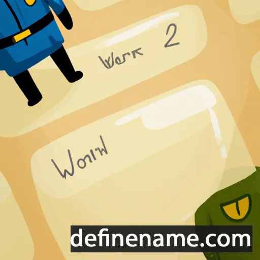 cartoon of the name Ward