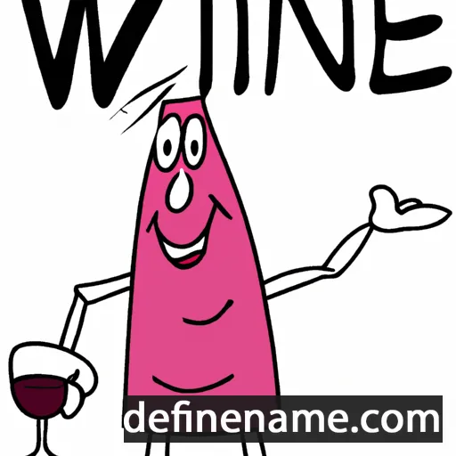 Wine cartoon