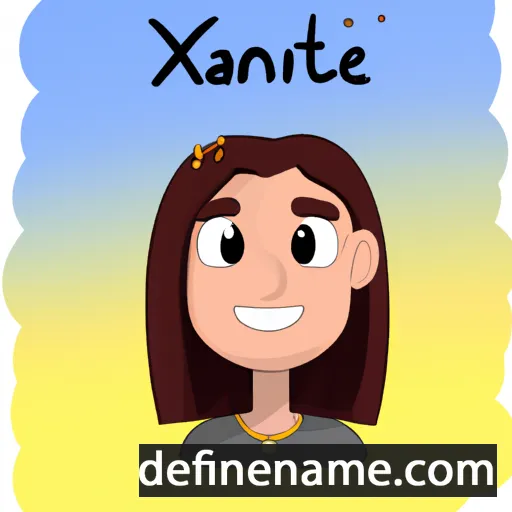 Xanthe cartoon