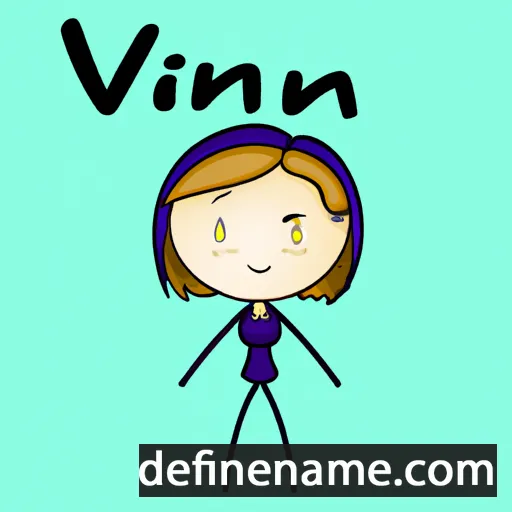 cartoon of the name Vivien