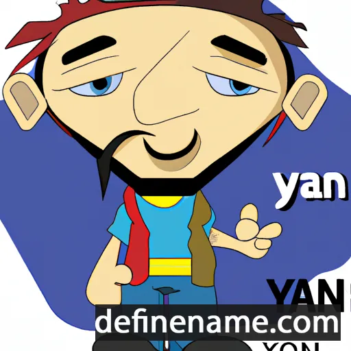 cartoon of the name Yan