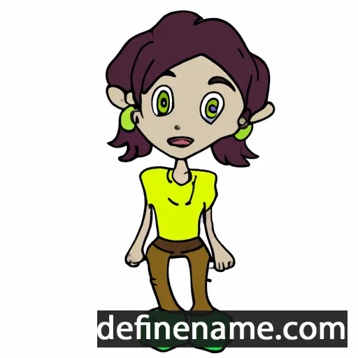 cartoon of the name Yanna