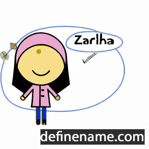 Zahrah cartoon