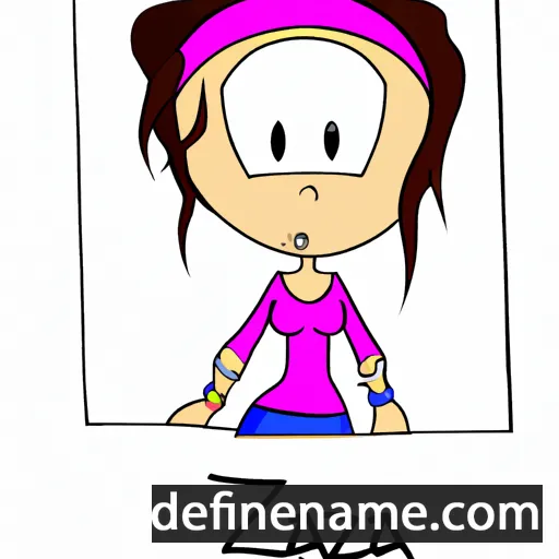 cartoon of the name Zara