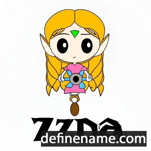 cartoon of the name Zelda