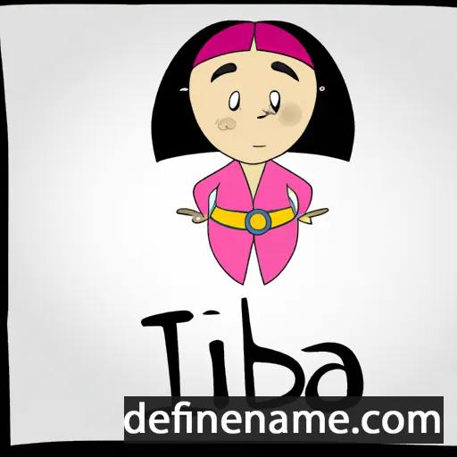 cartoon of the name Ziba