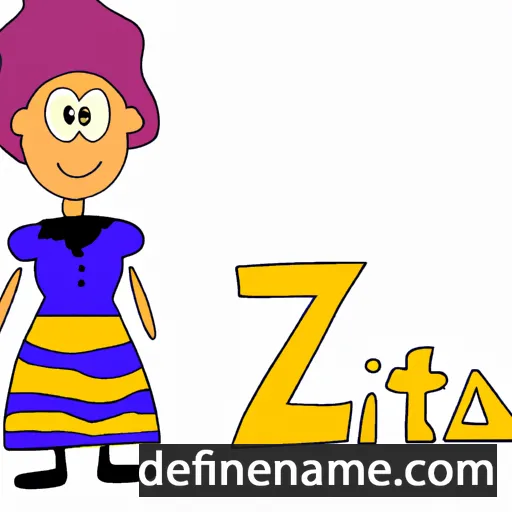 cartoon of the name Zita