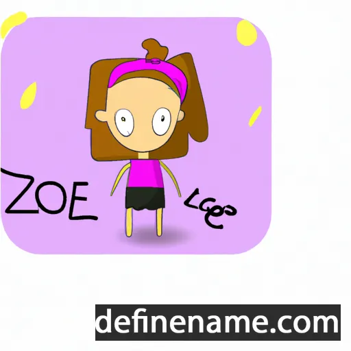 Zoé cartoon