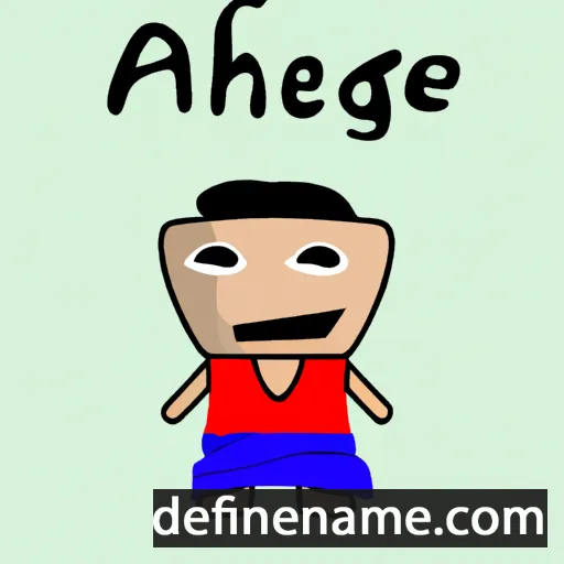 Aaghe cartoon